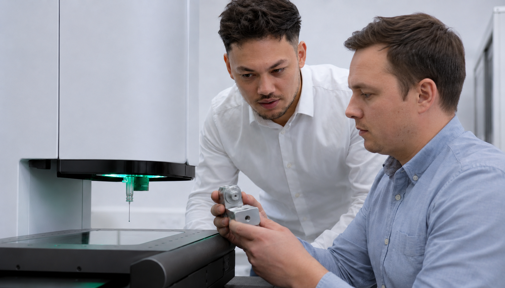 Prüfung eines Bauteils an einer optischen Messmaschine